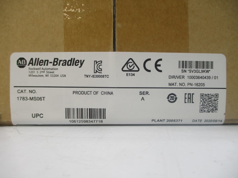 ALLEN BRADLEY 1783-MS06T SER. A DATE: 2020 NSFS