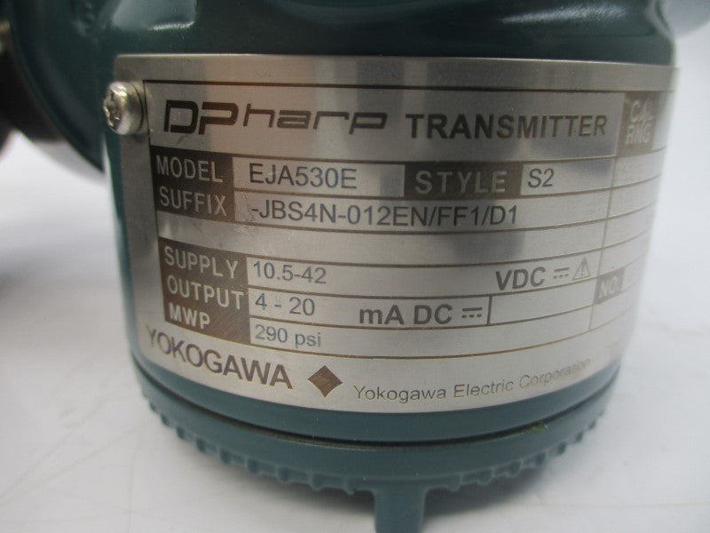 YOKOGAWA EJA530E-JBS4N-012EN/FF1/D1 10.5-42VDC 290PSI NSNP