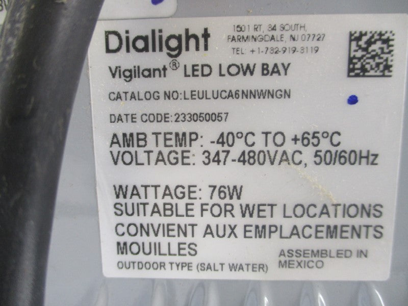 DIALIGHT 1598 LEULUCA6NNWNGN 347-480VAC NSMP