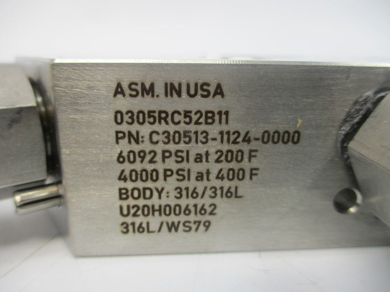 ROSEMOUNT 0305RC52B11B4 4000/6092PSI NSMP