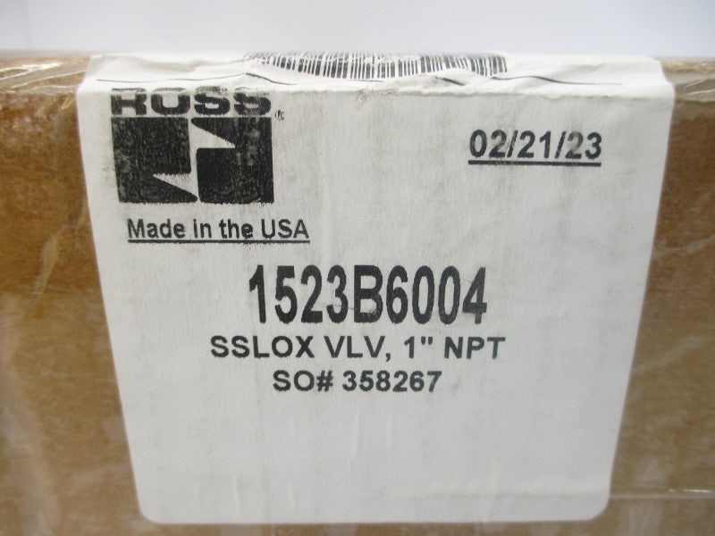 ROSS 1523B6004 1" NSMP