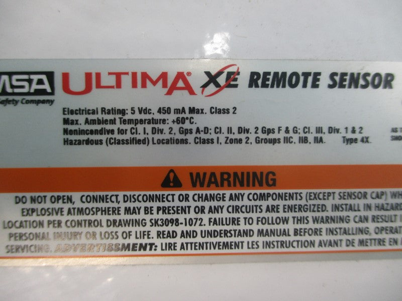 MSA A-ULTIMAX-XP-E-24-U-2-D-0-0-0-0-0-1-0-0 5VDC NSMP