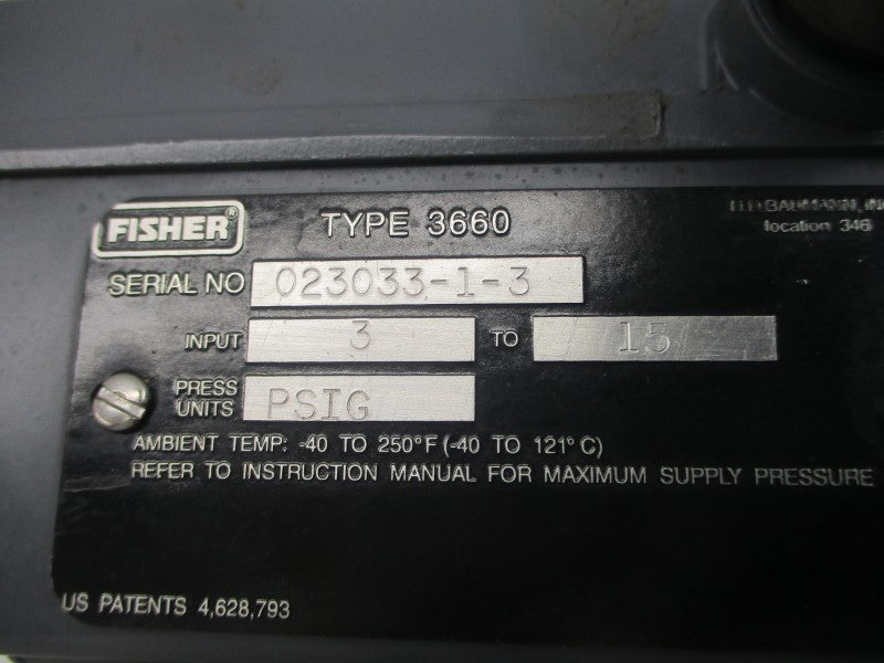 H.D.BAUMANN 32-84021SI 3660 3-15PSI NSNP