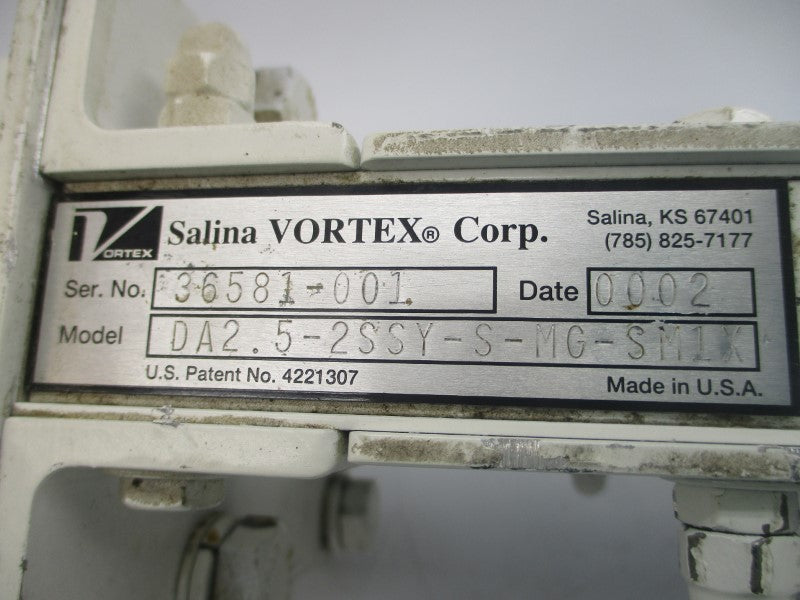 SALINA VORTEX DA2.5-2SSY-S-MG-SM1X DAC35ATM I350X3-1/2M 250PSI UNMP