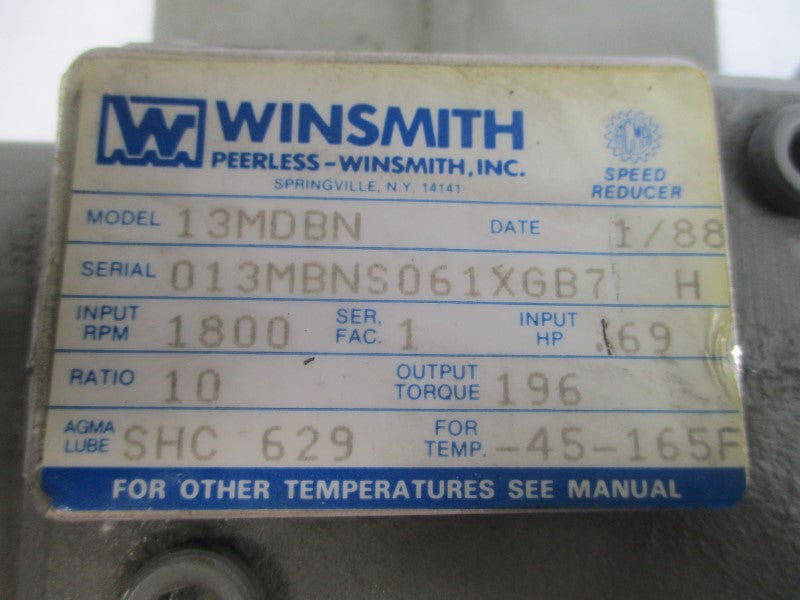 WINSMITH 13MDBN 36924 C6T17NC62B 208-230/460V 1.2/1.6A NSNP