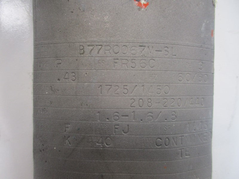 LIGHTNIN XJ-33VM B77R0067M-SL 208-220/440V 1.6-1.6/.8A UNMP