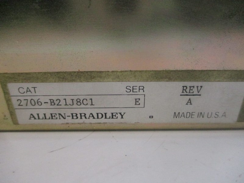 ALLEN BRADLEY 2706-B21J8C1 SER. E REV. A UNMP