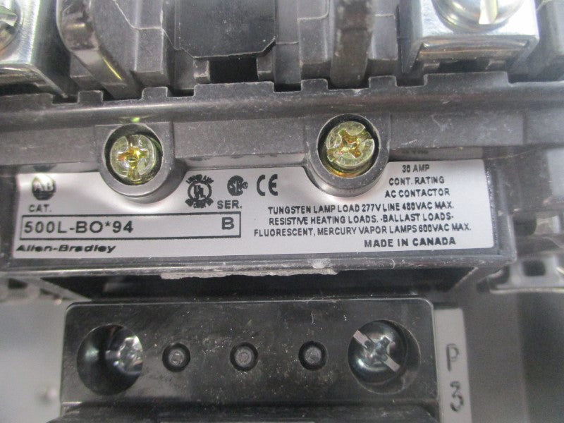 ALLEN BRADLEY 500L-BAD94 SER. B 110/115-120V 30A NSNP