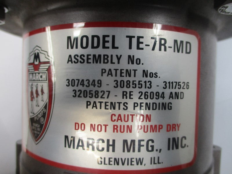 MARCH TE-7R-MD 155-022-10 56T34F5600B 208-230/460V 2.4-2.2/1.1A NSNP