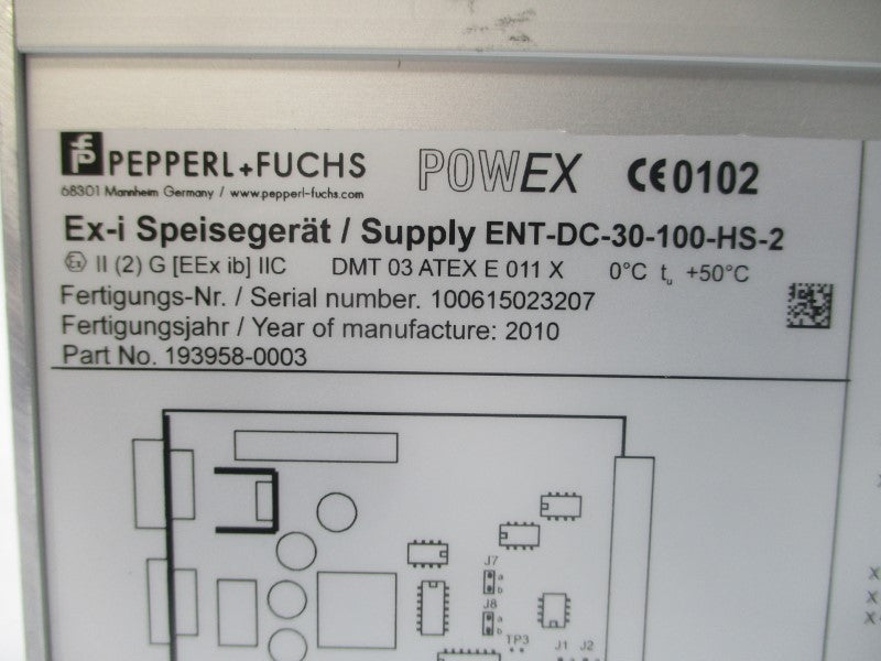 PEPPERL+FUCHS ENT-DC-30-100-HS-2 193958-0003 24VDC NSNP