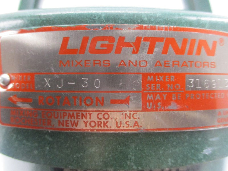 LIGHTNIN XJ-30 B77R3045M-QN 208-220/440V 1.4-1.4/.7A NSNP