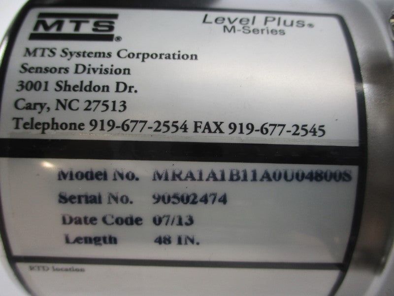 MTS MRA1A1B11A0U04800S SER. M 36V NSNP