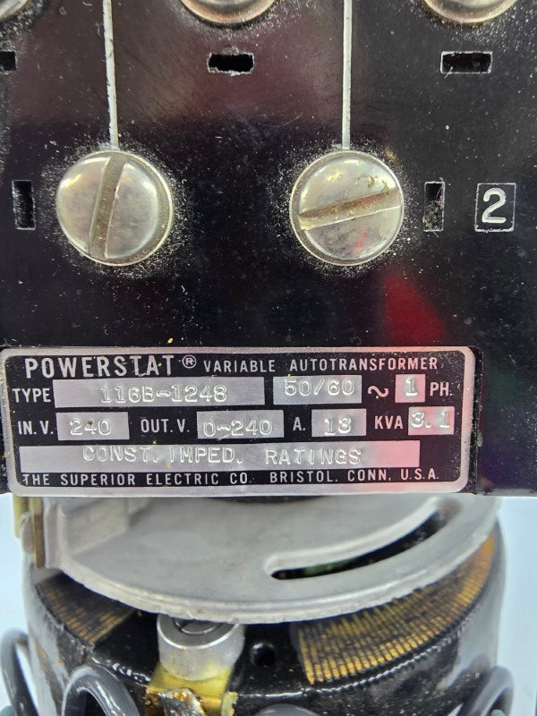 THE SUPERIOR ELECTRIC 116B-1248 240V 13A NSNP