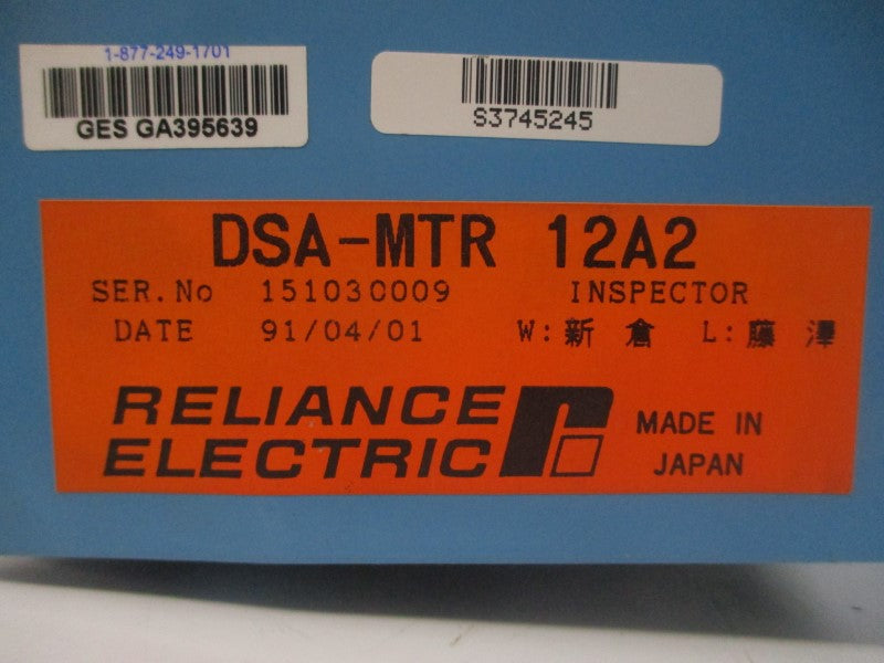 RELIANCE ELECTRIC DSA-MTR12A2 UNMP