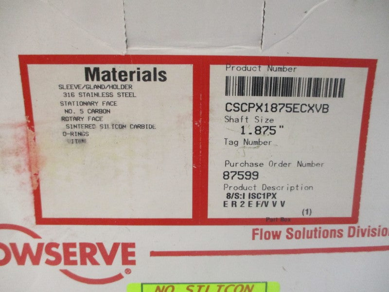 FLOWSERVE CSCPX1875ECXVB NSMP