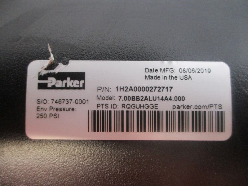 PARKER 1H2A0000272717 7.00BB2ALU14A4.000 250PSI NSNP