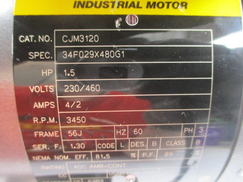 BALDOR CJM3120 230/460V 4/2A NSNP