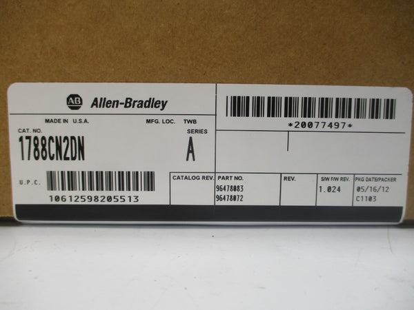 ALLEN BRADLEY 1788-CN2DN SER. A F/W 1.024 DATE: 2012 NSFS