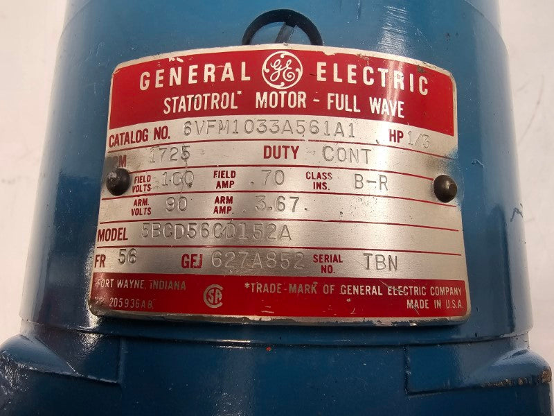 GENERAL ELECTRIC 5BCD56CD152A 6VFM1033A561A1 90/100V .70/3.67A (AS PICTURED) NSNP