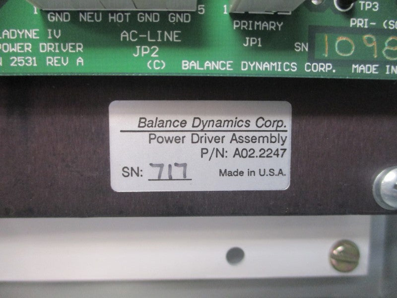 BALANCE DYNAMICS A02.2247 NSNP