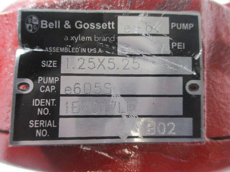 BELL & GOSSETT 1EF017LF 56A17D59F 115/208-230//110/220V 3.5/1.7-1.7//4.4/2.2A 1.25X5.25" NSNP