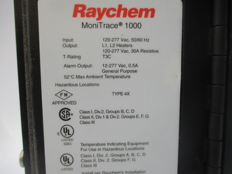 RAYCHEM MONITRACE 1000 120-277VAC 30A NSNP