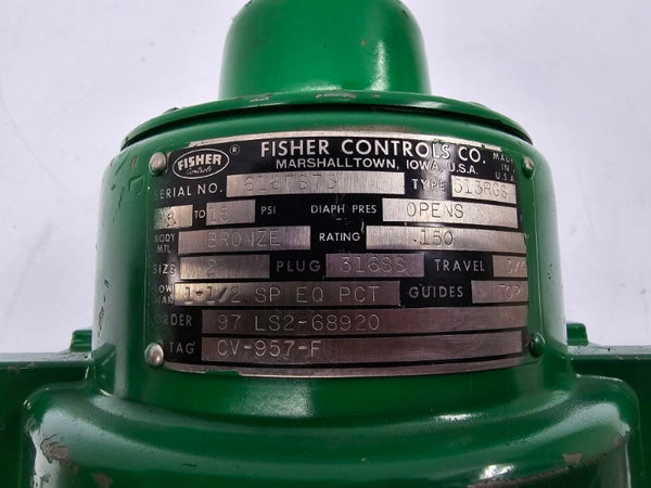 FISHER CONTROLS 513RGS 3-15PSI 2" UNMP