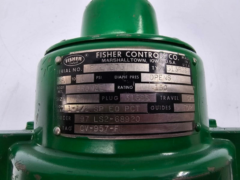 FISHER CONTROLS 513RGS 3-15PSI 2" UNMP