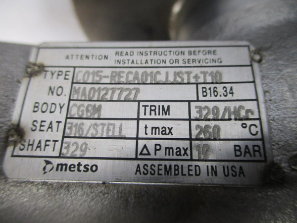 METSO VALVCON C015-RECA01CJJST+T10 LVWX1000IKN115AC 115VAC 0.8A 25S UNMP