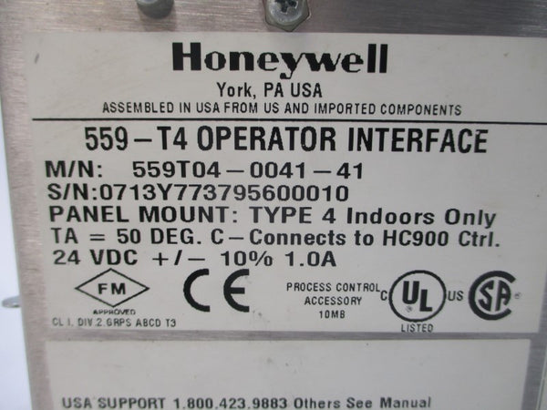 HONEYWELL 559-T4 559T04-0041-41 24VDC 1.0A UNMP