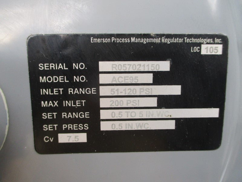EMERSON ACE95 51-120PSI UNMP