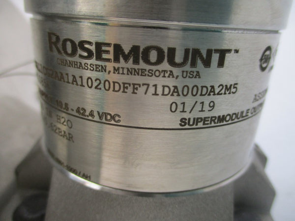 ROSEMOUNT 3051SAL1CG2AA1A1020DFF71DA00DA2M5 10.5-42.4VDC 9PSI NSNP