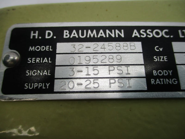 H.D.BAUMANN 32-24588B 3-15PSI 3/4" NSNP