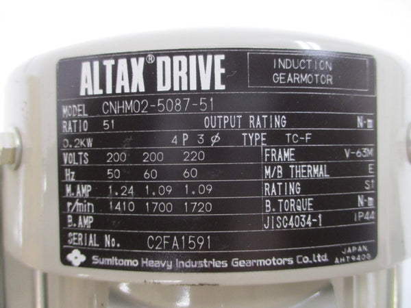 SUMITOMO CNHM02-5087-51 200/220V 1.24/1.09A NSMP