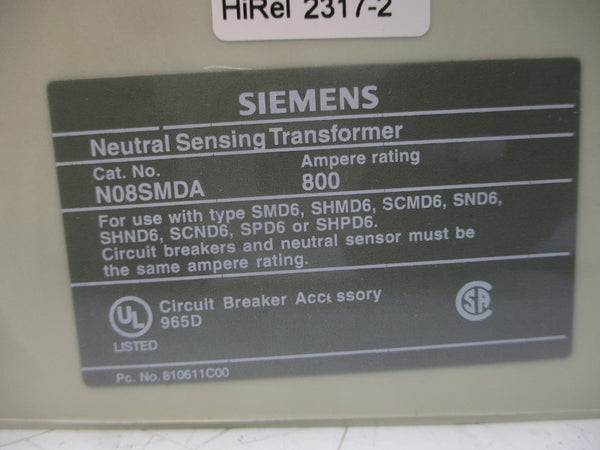 SIEMENS N08SMDA 800A NSMP