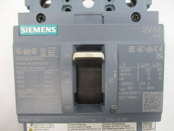 SIEMENS 3VA5217-6EC31-0AA0 600V 175A NSMP