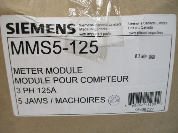 SIEMENS MMS5-125 120/240V 125A NSMP