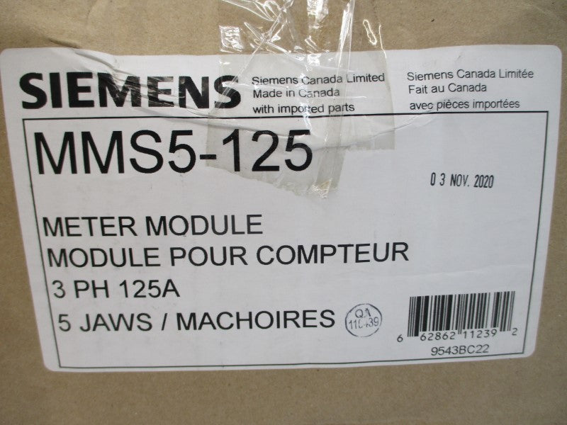 SIEMENS MMS5-125 120/240V 125A NSMP