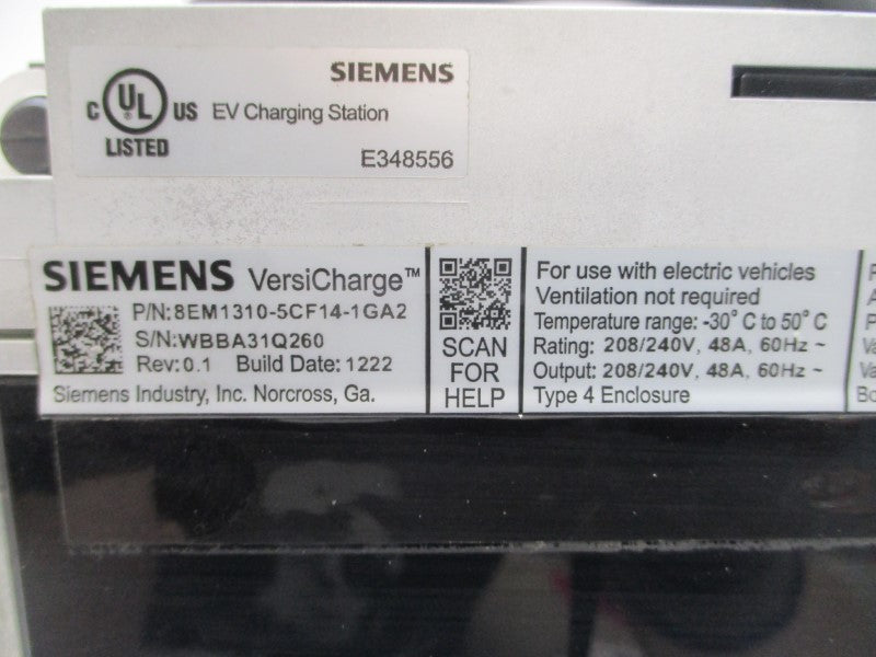 SIEMENS 8EM1310-5CF14-1GA2 208/240V 48A REV. 0.1 NSMP