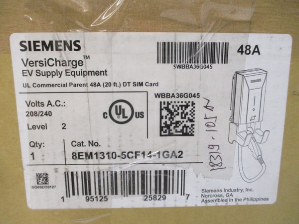 SIEMENS 8EM1310-5CF14-1GA2 208/240V 48A REV. 0.1 NSMP