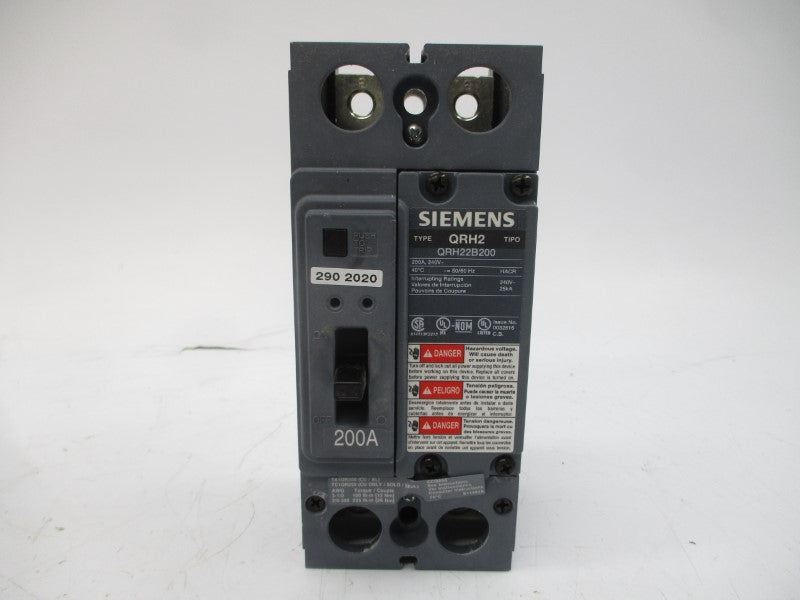 SIEMENS QRH22B200 240V 200A NSMP
