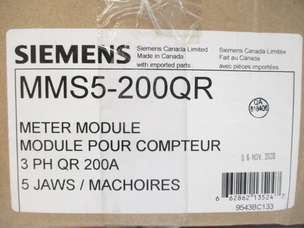 SIEMENS MMS5-200QR 120/240V 200A NSMP