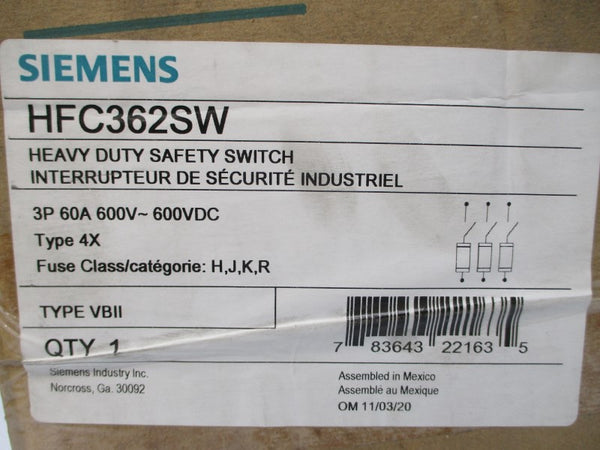 SIEMENS HFC362SW 600V 60A NSMP