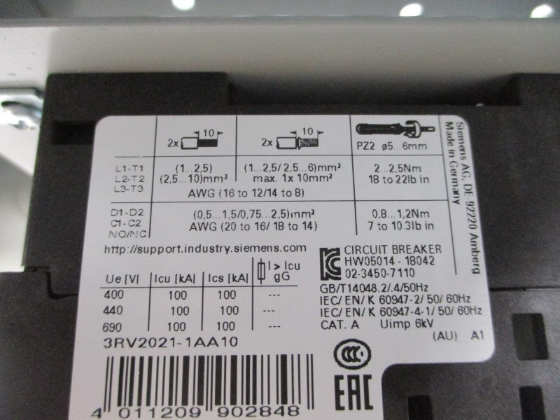 SIEMENS 11LD3B SER. D 575V 1.1-1.6A NSMP
