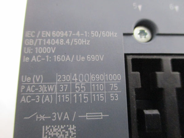 SIEMENS 3RT1054-6SP36-3PA0 200-277V 160A UNMP