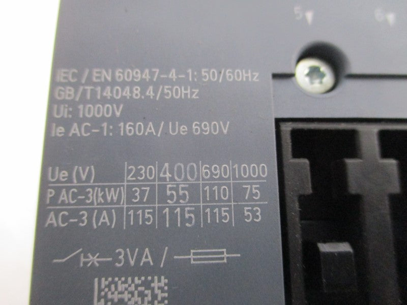 SIEMENS 3RT1054-6SP36-3PA0 200-277V 160A UNMP