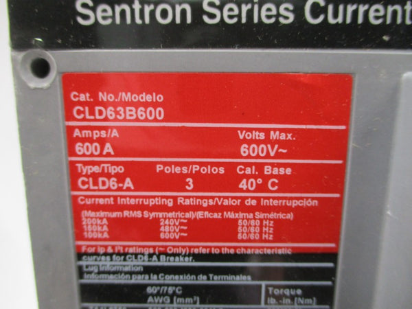 SIEMENS CLD63B600 600V 600A NSMP
