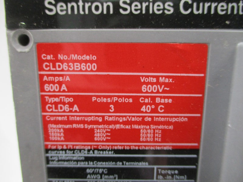SIEMENS CLD63B600 600V 600A NSMP