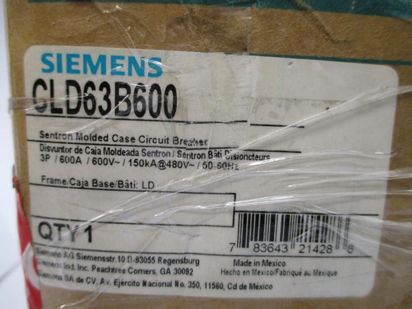 SIEMENS CLD63B600 600V 600A NSMP