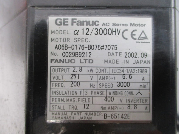 FANUC A06B-0176-B075#7075 271V 6.6A NSNP